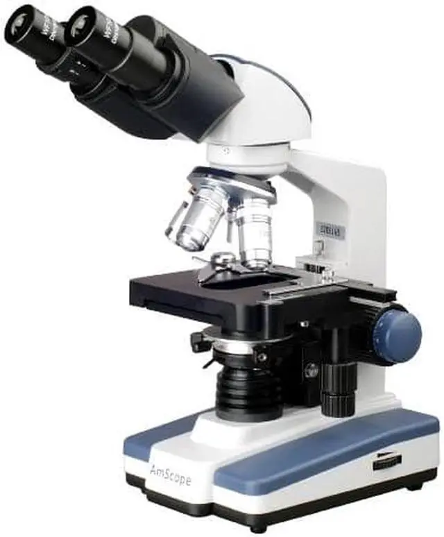 Alt view image 6 of 6 - 40X-2000X LED Lab Binocular Compound Microscope w 3D Two-Layer Mechanical Stage
