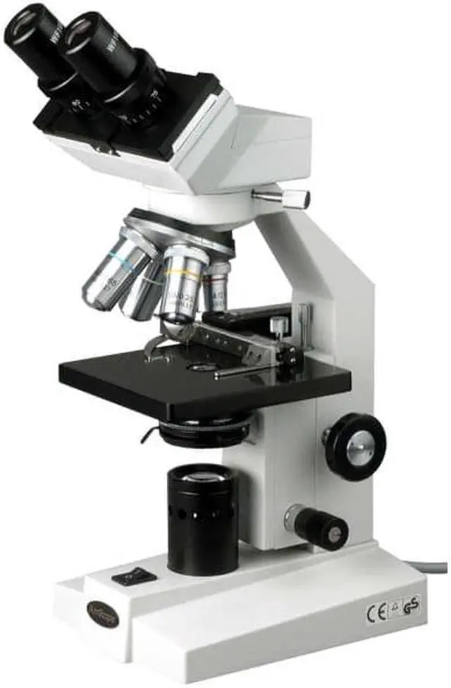 Alt view image 8 of 9 - 40X-2000X Binocular Biological Microscope with Mechanical Stage