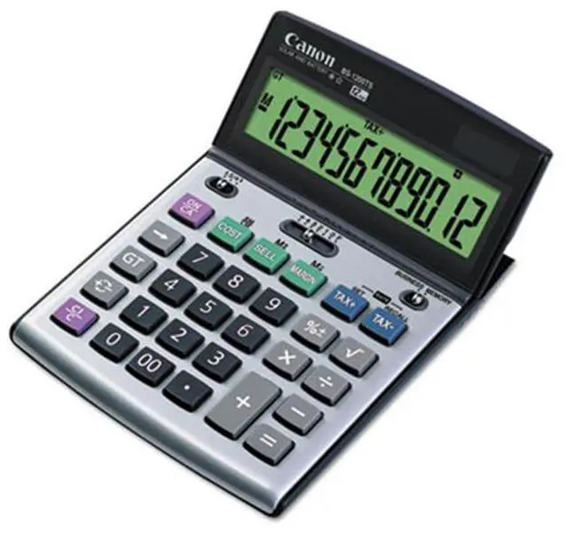 Alt view image 2 of 9 - Canon BS-1200TS Desktop Calculator 12-Digit LCD Display 8507A010