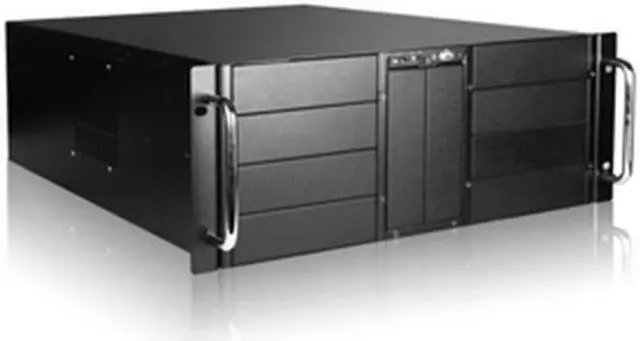 Alt view image 12 of 12 - iStarUSA D-410 Black Zinc-Coated Steel 4U Rackmount Server Case 10 External 5.25" Drive Bays