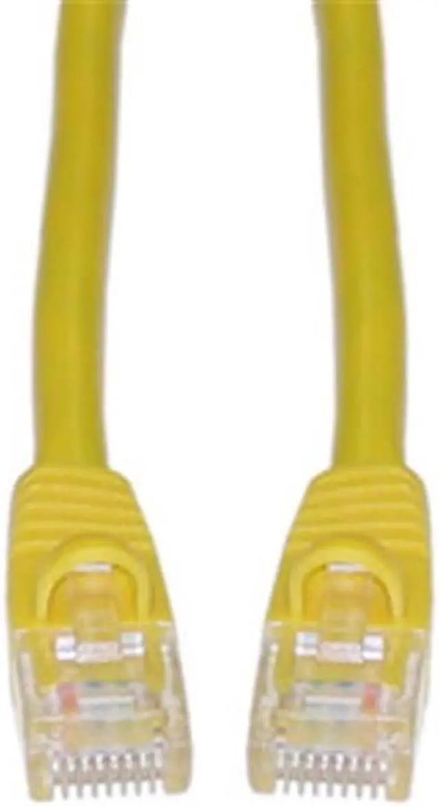 Main image of CableWholesale 13X6-08103 Cat6a Yellow Ethernet Patch Cable  Snagless Molded Boot  500 MHz  3 foot
