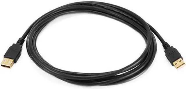 Main image of Monoprice 5444 10 ft. USB 2.0 A Male to A Male 28-24AWG Cable, Gold Plated