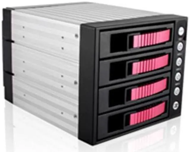 Main image of iStarUSA BPU-340SATA-RED 3x5.25" to 4x3.5" SAS/SATA 6.0 Gb/s Hot-Swap Cage - OEM