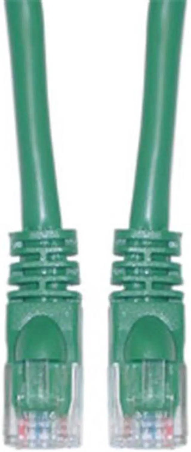 Main image of CableWholesale 13X6-05110 Cat6a Green Ethernet Patch Cable  Snagless Molded Boot  500 MHz  10 foot