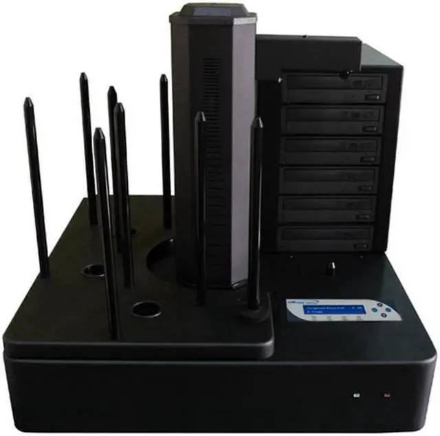 Main image of Vinpower Digital AERO660-S6T-BK Aero 6 Target Robotic Automatic DVD CD Disc Duplicator Tower 660 Disc Capacity and 500GB Hard Drive