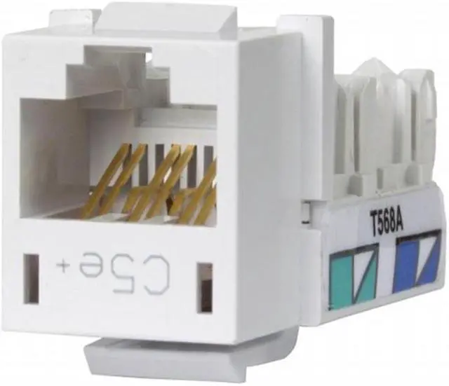 Alt view image 2 of 7 - JACK,HXJ,CAT5E,8POS,UNI A/B,WH