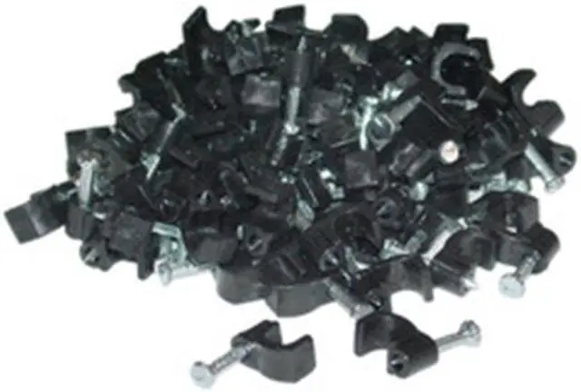 Alt view image 2 of 4 - Cable-Clip Black RG59 (100 pieces per bag)