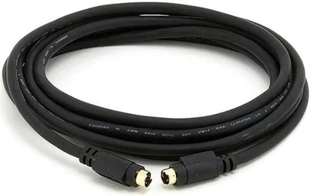 Alt view image 3 of 5 - 12FT S-VIDEO CABLE DVD DSS SVHS CABLE SVIDEO M/M (24K Gold Plated)