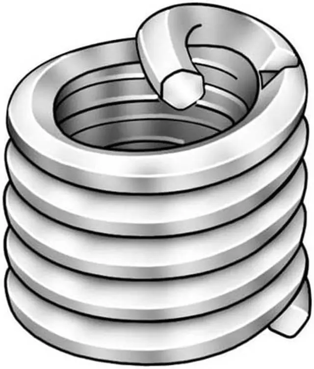 Main image of ZORO SELECT 3532-7/16X1.5D Helical Insert,SS,7/16-14,0.656 In,PK10