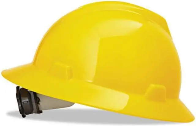 Alt view image 2 of 10 - MSA 475366 Hard Hat,FullBrim,Yellow