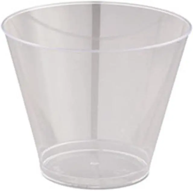 Main image of WNA Comet Smooth Wall Tumblers 9oz Clear Squat 25/Pack 20 Packs/Carton T9S