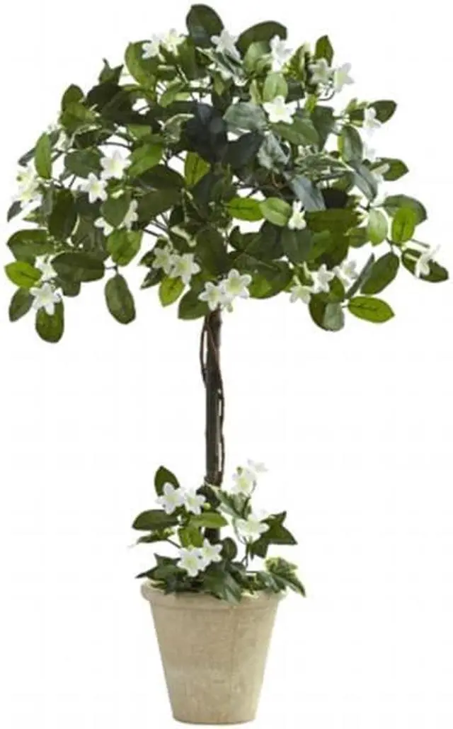 Main image of Nearly Natural 6820 3 ft. Stephanotis Topiary With Planter