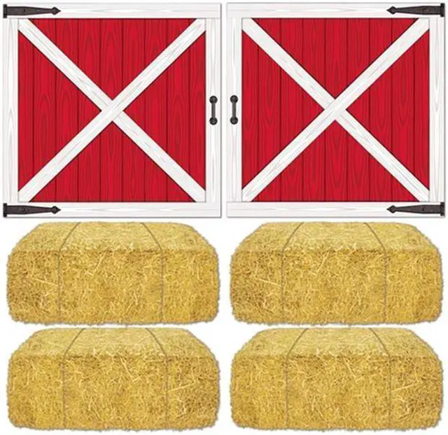 Alt view image 3 of 6 - Barn Loft Door and Hay Bale Props Add-Ons