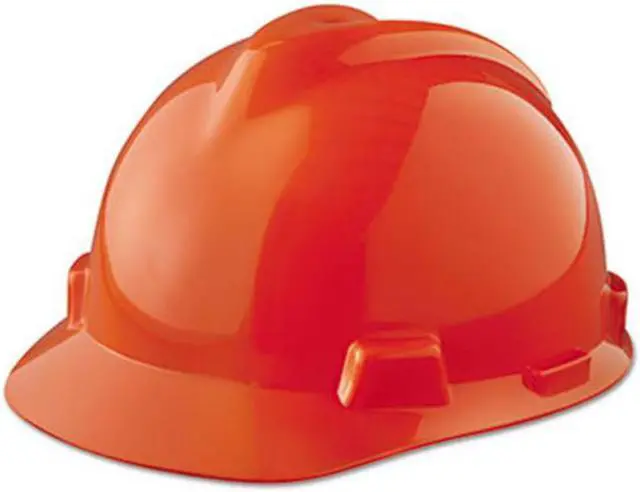 Alt view image 2 of 5 - Hard Hat, Front Brim, Slotted, Pinlock, Orange