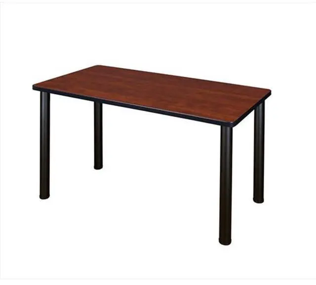 Main image of Regency MT4224CHBPBK 42 X 24 In. Kee Training Table - Cherry & Black Post Legs