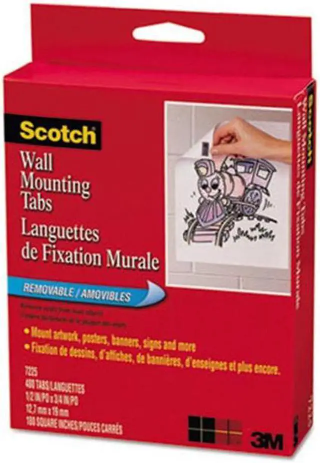 Main image of Scotch Tape,Wall,Mntg,Tab,480/Pk 7225