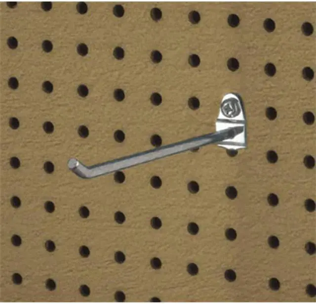 Main image of Triton Steel Single Rod Pegboard Hook Bright Zinc  Steel  71613