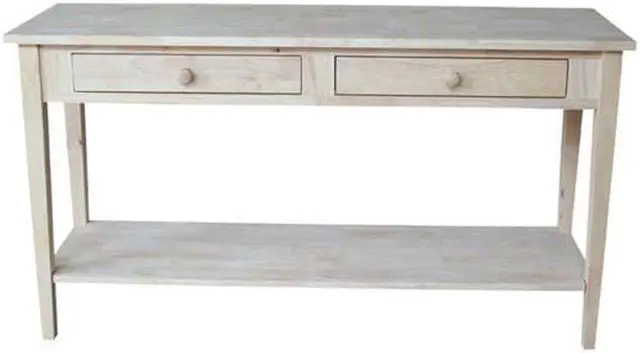 Main image of International Concepts OT-696796 Unfinished Spencer Extended Length Console , Server Table