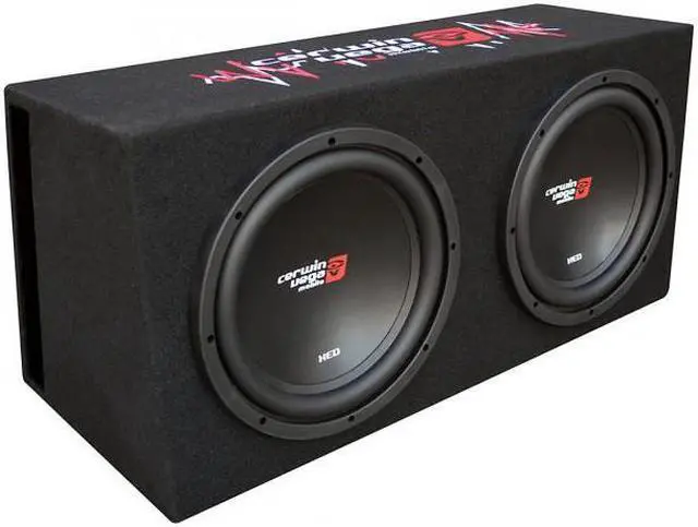 Alt view image 3 of 18 - Cerwin vega BKX212V 3000W MAX Basskit XED Dual 12" loaded vented 3/4" MDF encl w/1000W MAX amplifier