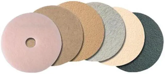 Alt view image 2 of 2 - 3M 05606 Ultra High-Speed Floor Burnishing Pads 3400, 20" dia, Tan, 5/Carton, 1 Carton
