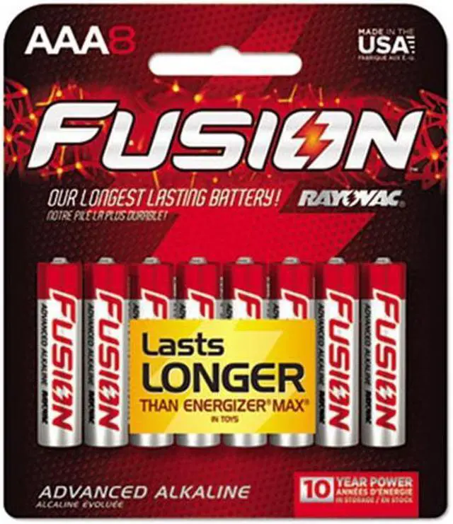 Alt view image 5 of 18 - Rayovac 824-8CTFUS 8-pack AAA Alkaline Batteries