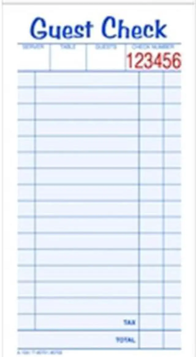 Alt view image 3 of 9 - Tops Guest Check Book