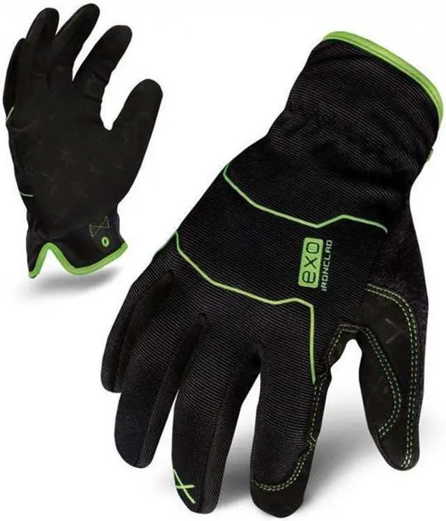 Main image of IRONCLAD EXO-MUG-02-S Small Black Suede Puller Cuff Mechanics Gloves