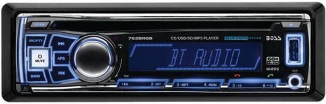 Alt view image 9 of 11 - BOSS AUDIO 762BRGB Single-DIN In-Dash CD AM/FM Receiver with RGB Illumination (With Bluetooth(R))