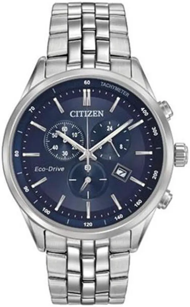Main image of Citizen Men's Sapphire 42mm Steel Bracelet & Case Eco-Drive Watch AT2141-52L