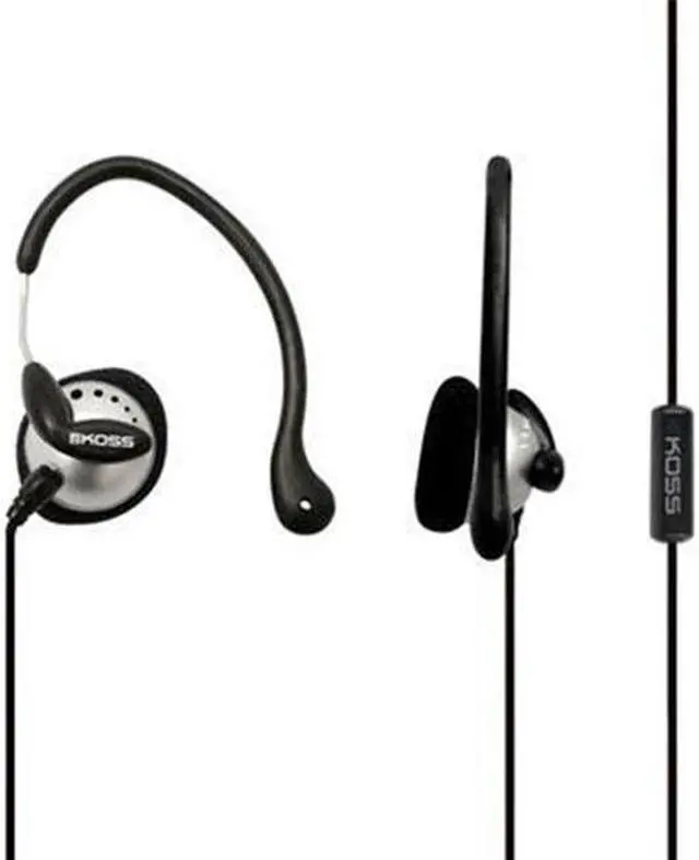 Alt view image 3 of 8 - KOSS Black/Silver 187189 3.5mm Connector Ultra Light Sports Headphone