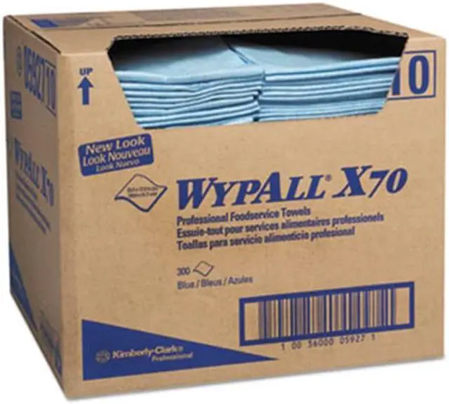 Main image of Kimberly Clark Consumer 05927 X70 Foodservice Towels, Blue - 12.5 x 23.5