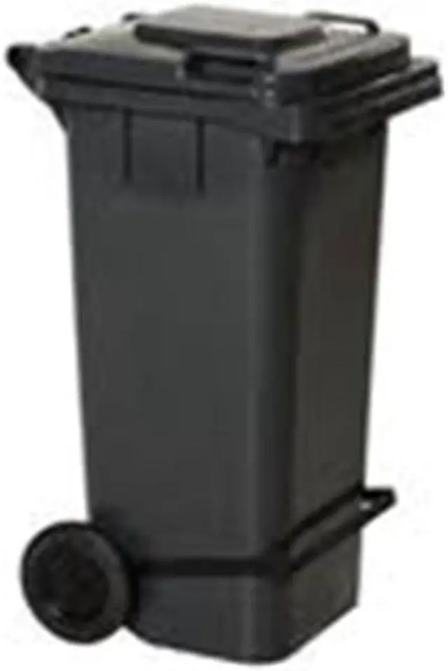 Main image of Vestil TH-32-GY Grey Poly Trash Can, 32 gal