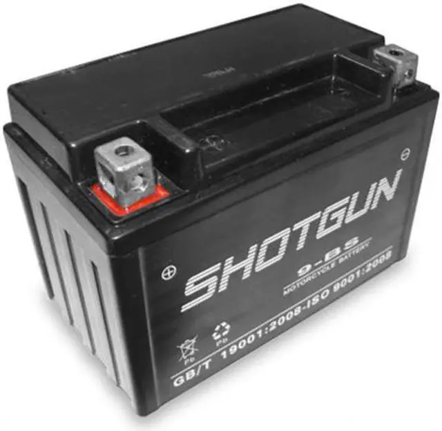 Alt view image 4 of 4 - SHOTGUN YTX9-BS ATV Battery Honda TRX250 TRX300 TRX400 TRX700 Fourtrax Sportrax