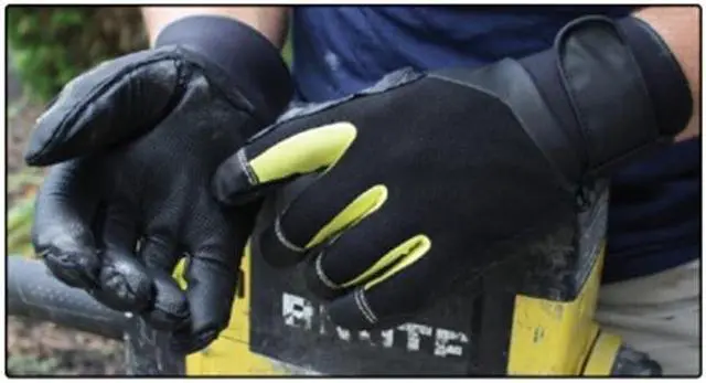 Main image of Impacto Protective Products AV759040 Anti-Vibration Mechanics style Glove, Black - Large