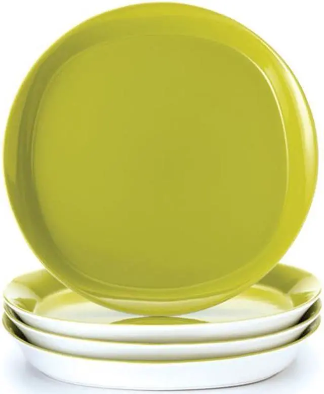 Alt view image 2 of 2 - Rachael Ray Set of 4 Round & Square Dinner Plates, Green Apple