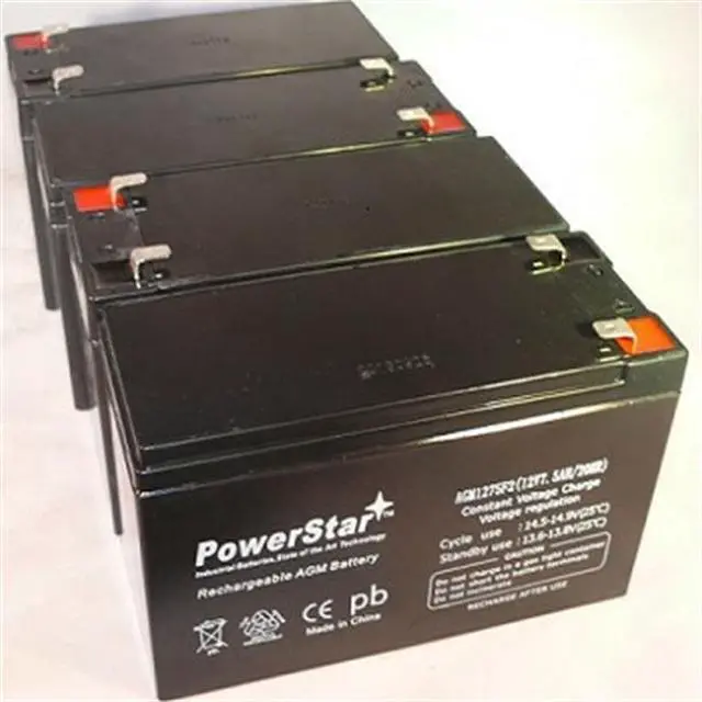 Alt view image 2 of 2 - 4 Pack - SLA Battery 4 Cyberpower 12V 7ah 8ah B-613 SLA1075 7.5ah AGM 12 V olt