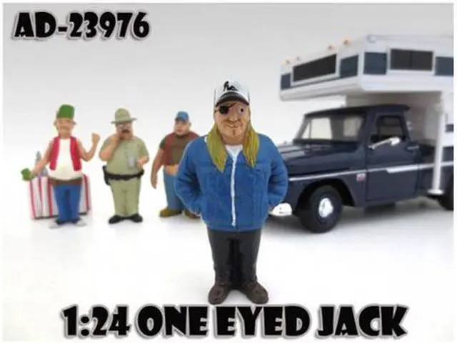 Main image of American Diorama 23976 One Eyed Jack Trailer Park Figure for 1-24 Diecast Model Cars
