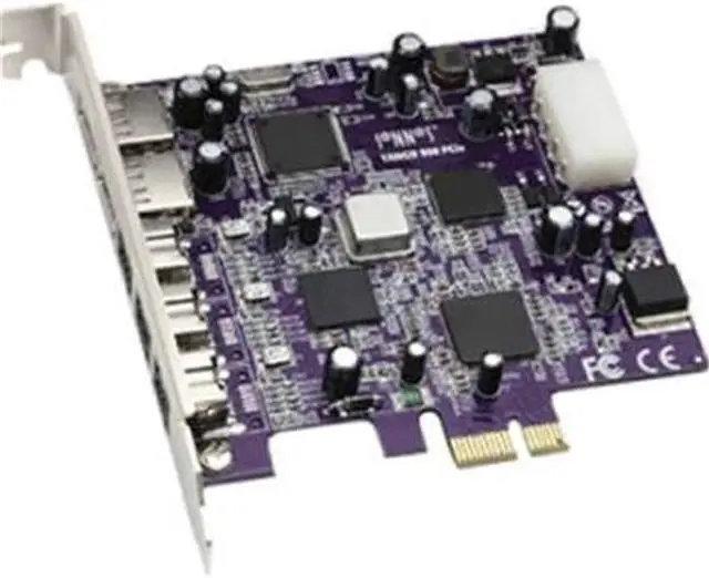 Alt view image 3 of 5 - SoNNeT FWUSB2A-E USB/FireWire Combo Adapter PCI Express (PCIe) x1