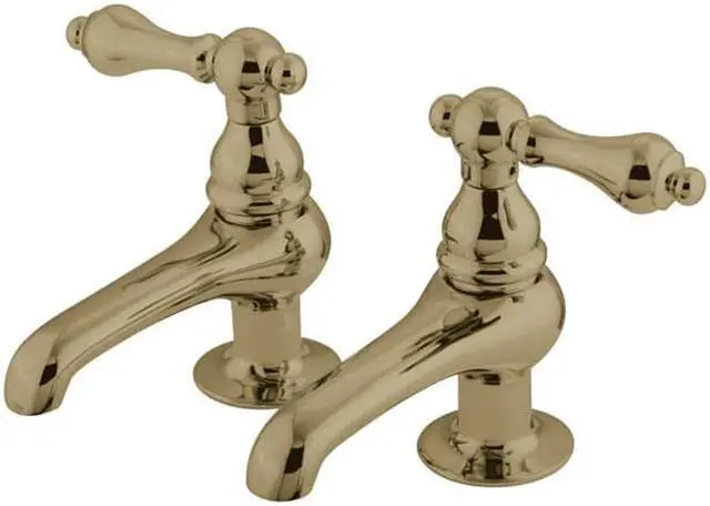 Main image of Kingston Brass CC1L2 Basin Faucet & Metal Lever Handle Polished Brass