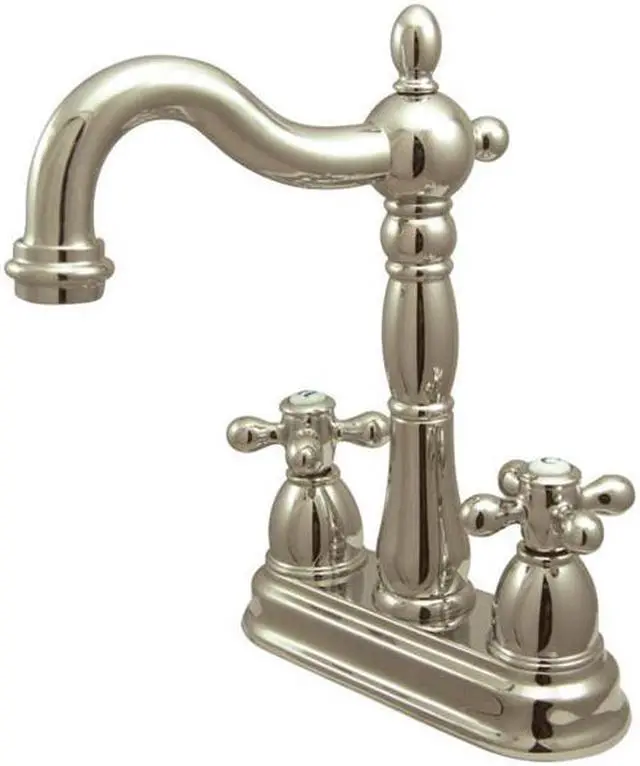 Main image of Kingston Brass KB1496AX Bar Faucet without Pop-Up Rod, Polished Nickel