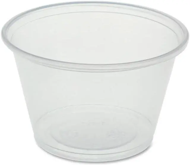 Alt view image 3 of 4 - Genuine Joe Portion Cups 4oz. 50BG/CT Clear 19067