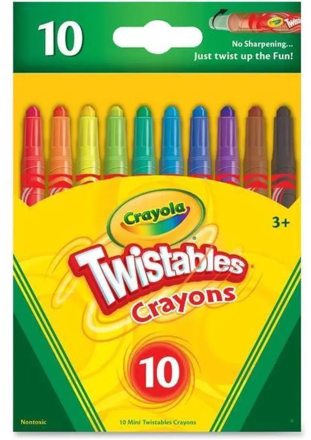 Main image of Crayola CYO529715 Mini Twistables Crayons Plastic - Assorted, 10 Count