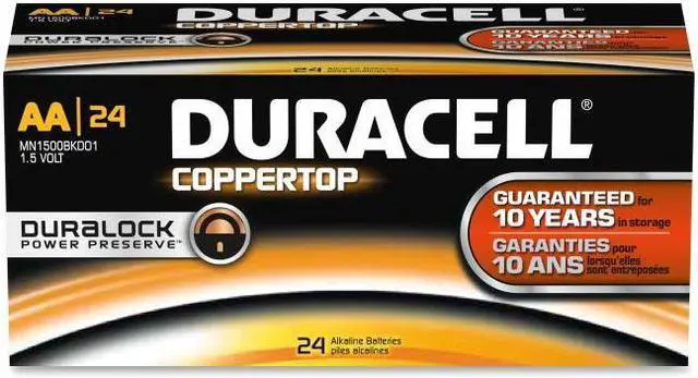 Alt view image 2 of 2 - DURACELL CopperTop MN1500 2100mAh 1.5V AA Alkaline Battery, 144 Counts