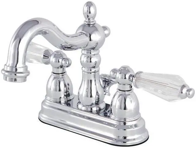 Main image of Kingston Brass KB1601WLL 4 in. Centerset Lavatory Faucet with Retail Pop-Up, Chrome