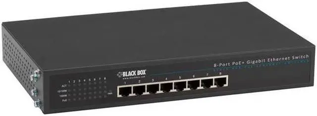 Alt view image 2 of 7 - Unmanaged 802.3at PoE Gigabit Ethernet Switch, 8-Port