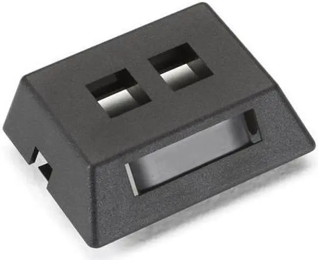 Alt view image 2 of 4 - WALLPLATE MODULAR FURN 2PT BK