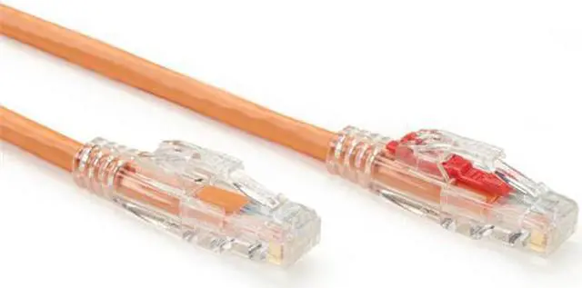 Alt view image 2 of 7 - GigaTrue 3 CAT6 550-MHz Lockable Patch Cable (UTP), Orange, 20-ft. (6.0-m)