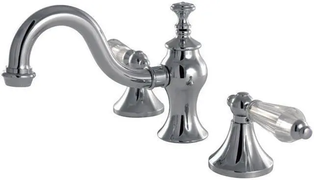 Main image of Kingston Brass KC7161WLL Widespread Lavatory Faucet with Brass Pop-Up, Chrome