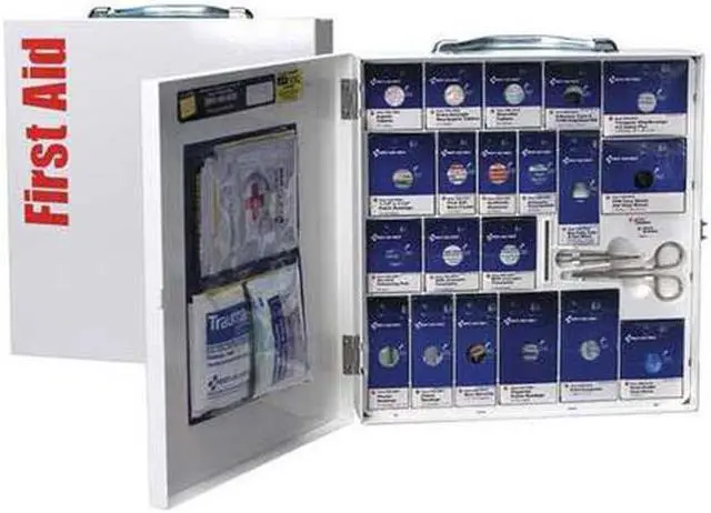 Main image of First Aid Only FAO746000 First Aid Kit Cabinet, White - 50 Persons