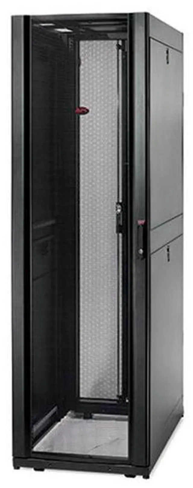 Main image of APC NetShelter SX, Server Rack Enclosure, 42U, Shock Packaging, 2000 lbs, Black, 1991H x 600W x 1070D mm - For Server, Storage - 42U Rack Height x 19" Rack Width x 36.02" Rack Depth - Black-2254.73lb